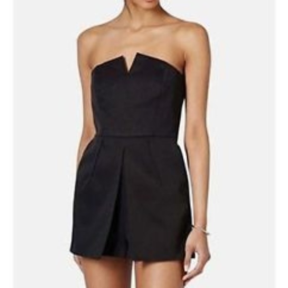 Topshop Pants - TOPSHOP bandeau skort romper playsuit with notch